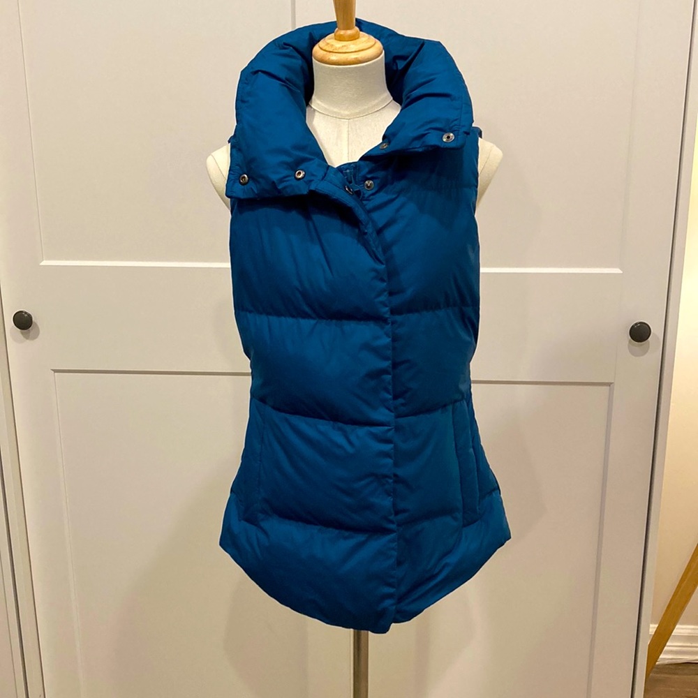 Athleta Downtown Vest in Dark Sardinia Blue women’s XXS